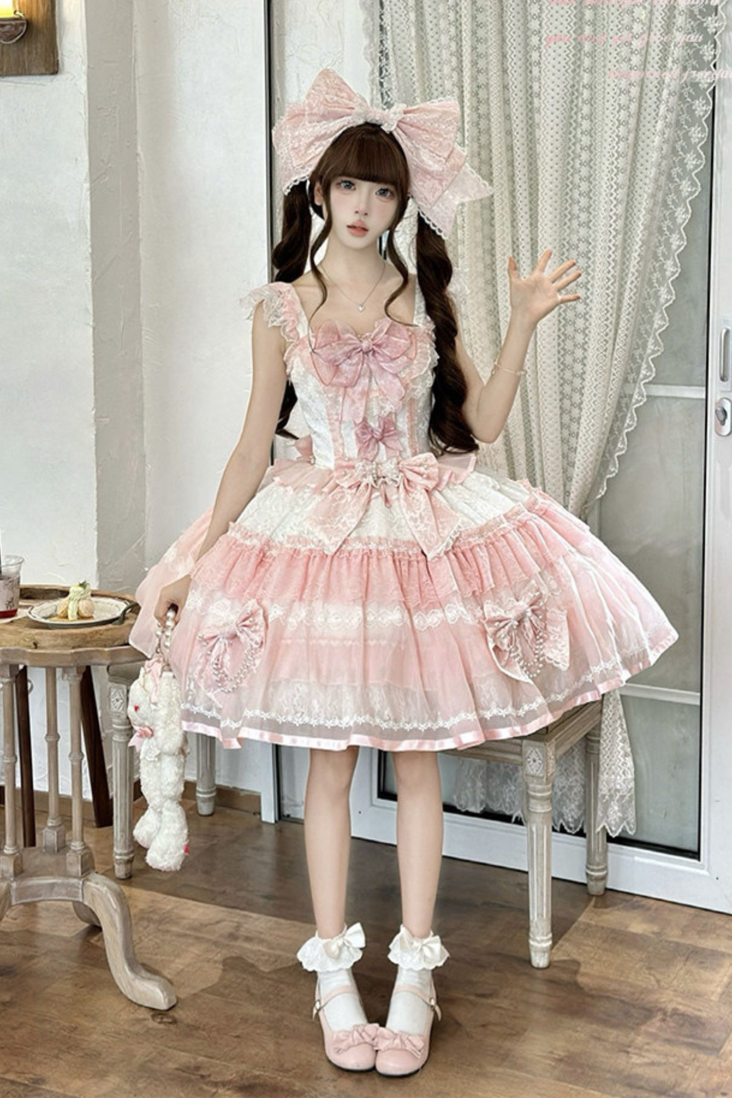 Sweet Princess Lolita Dress + Big Headband