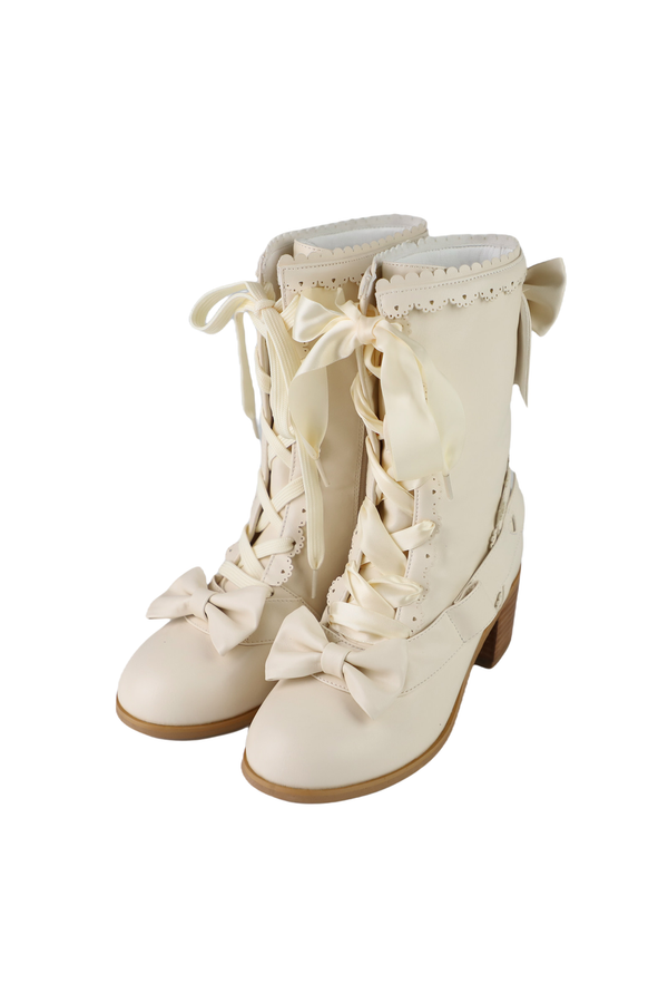 Sheep puff retro boots