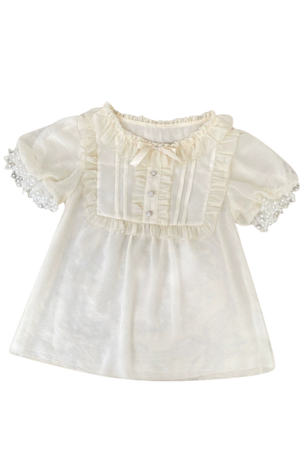 Daily Color Sweet Princess Jumper Skirt + Lace Doll Shirt
