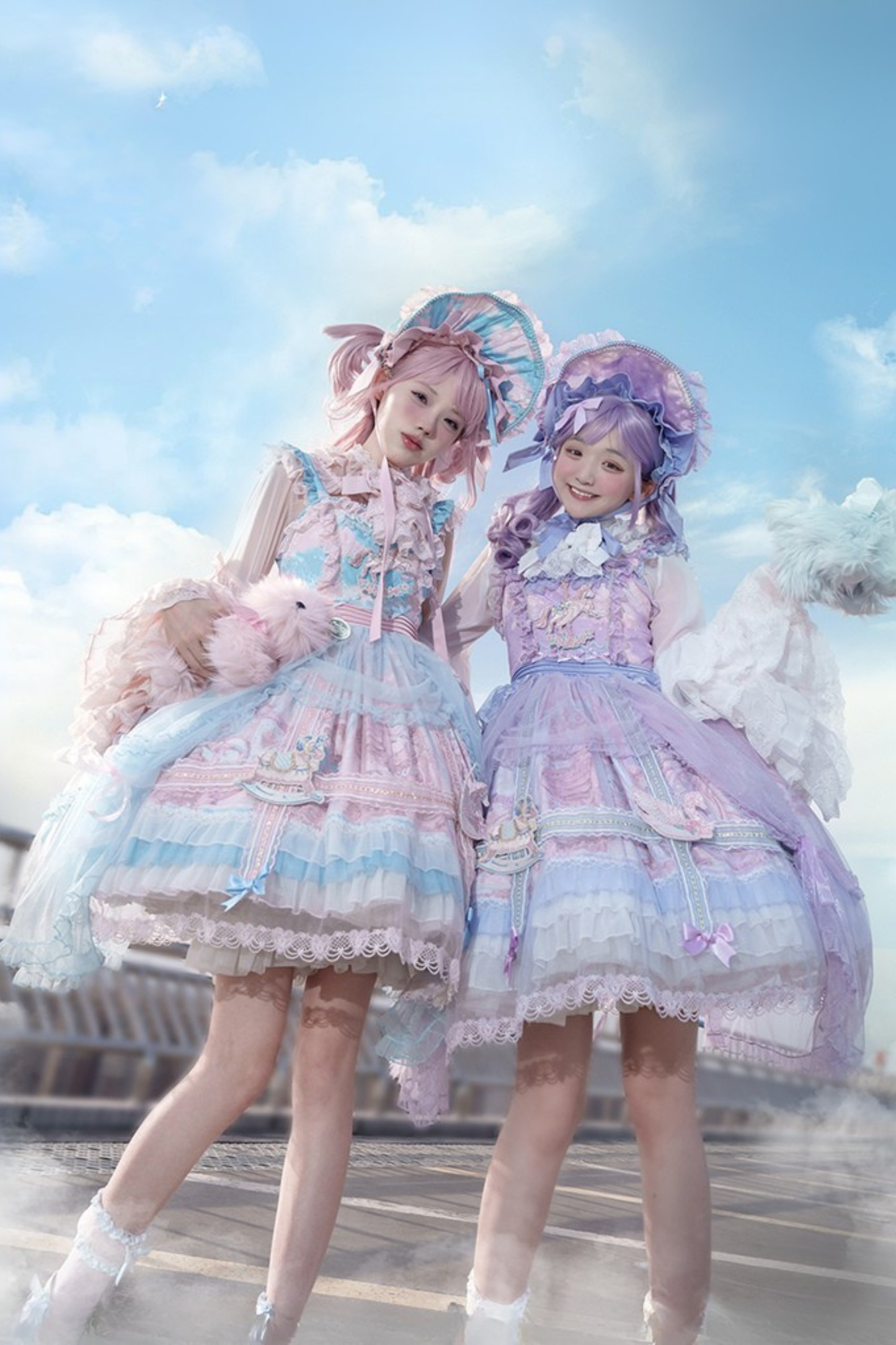 【予約商品】ペガサスガーデンチュールカーテンバードケージサスドレス＋ボンネット