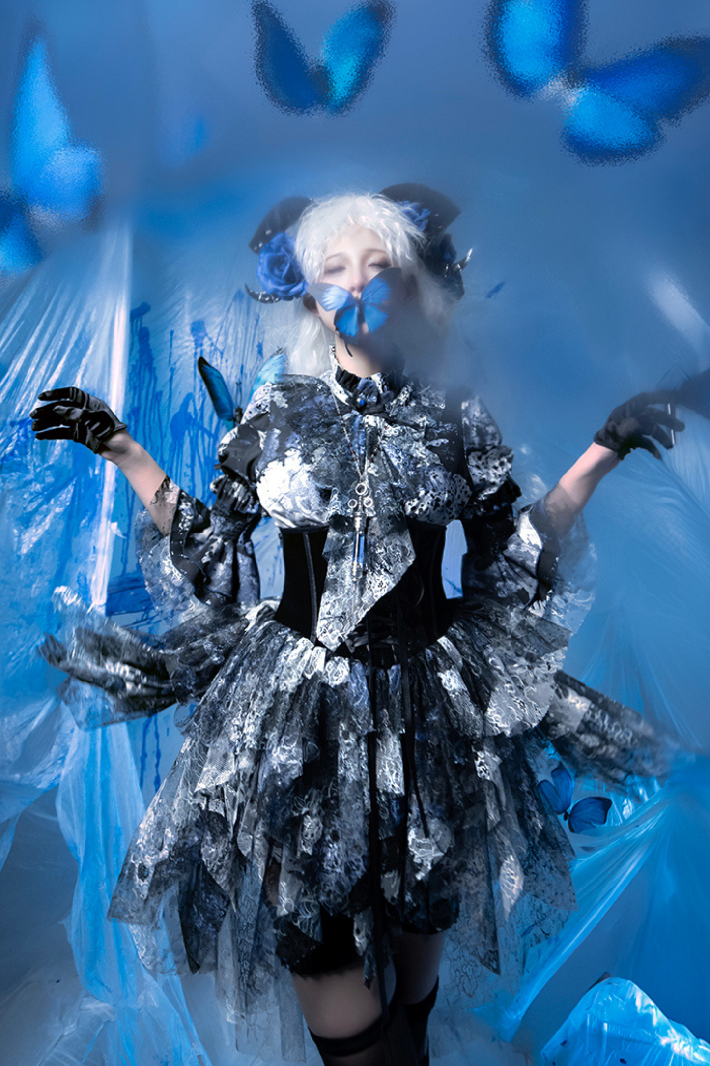 Horror Amusement Park Lace Waist Corset