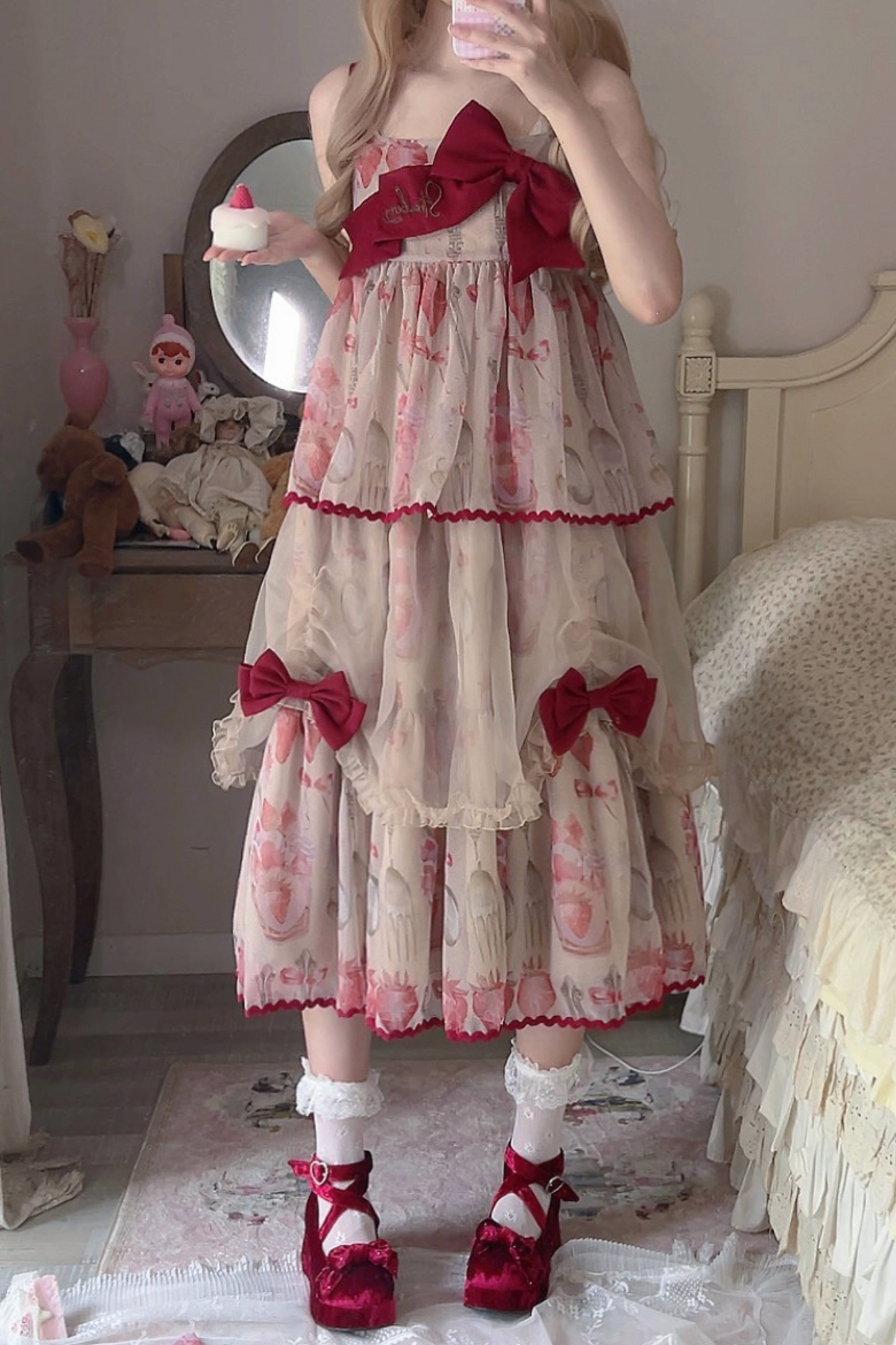 ストロベリーボックスロリータキャミソールドレス