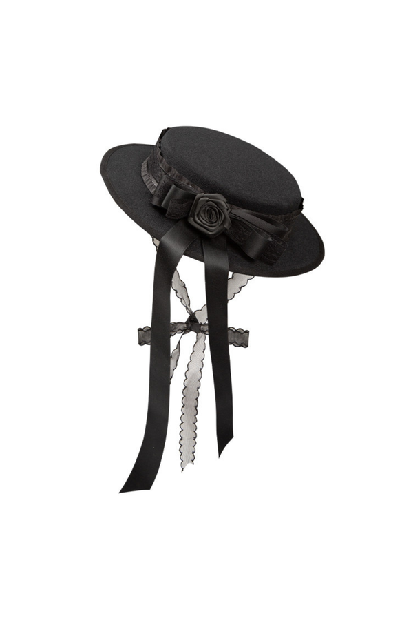 Gothic Elegant Dress + Fake Collar + Hat