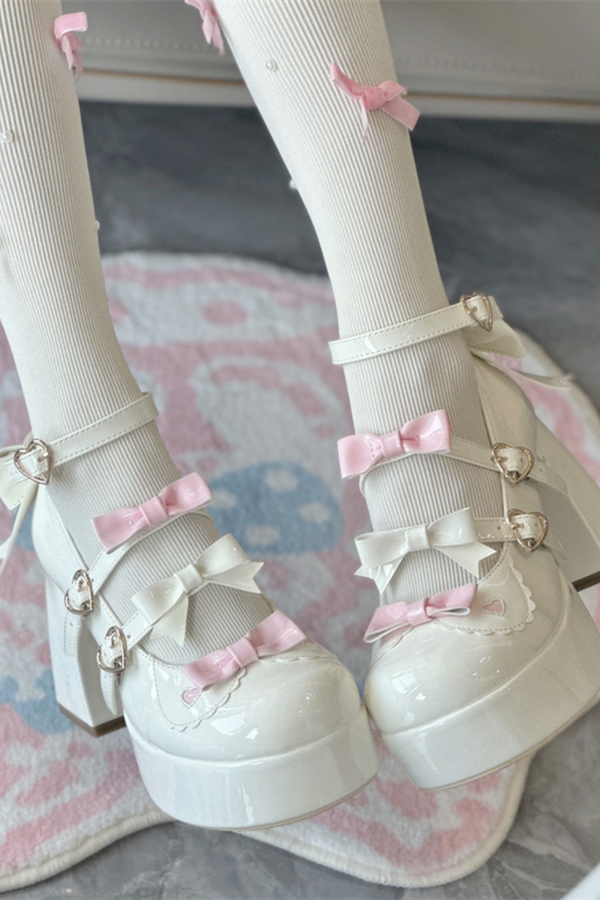 Cookie Lolita Ribbon Shoes