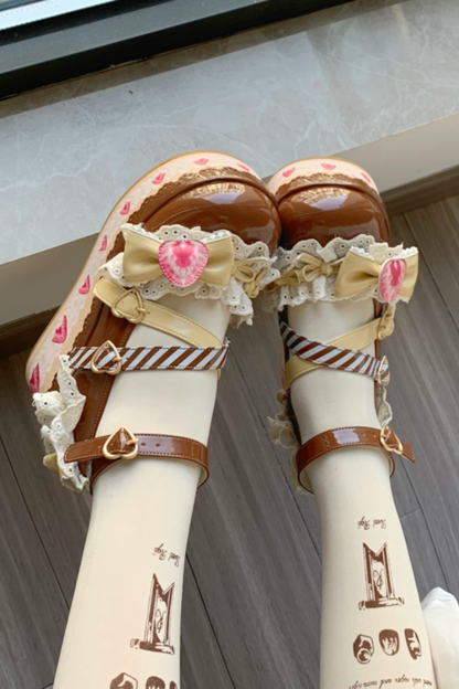 ストロベリーリミテッドロリータシューズ