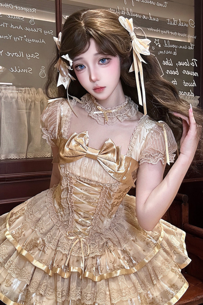 【4月3日予約締切】ギルデッドファンタジーロリータドレス+ジャンパースカート