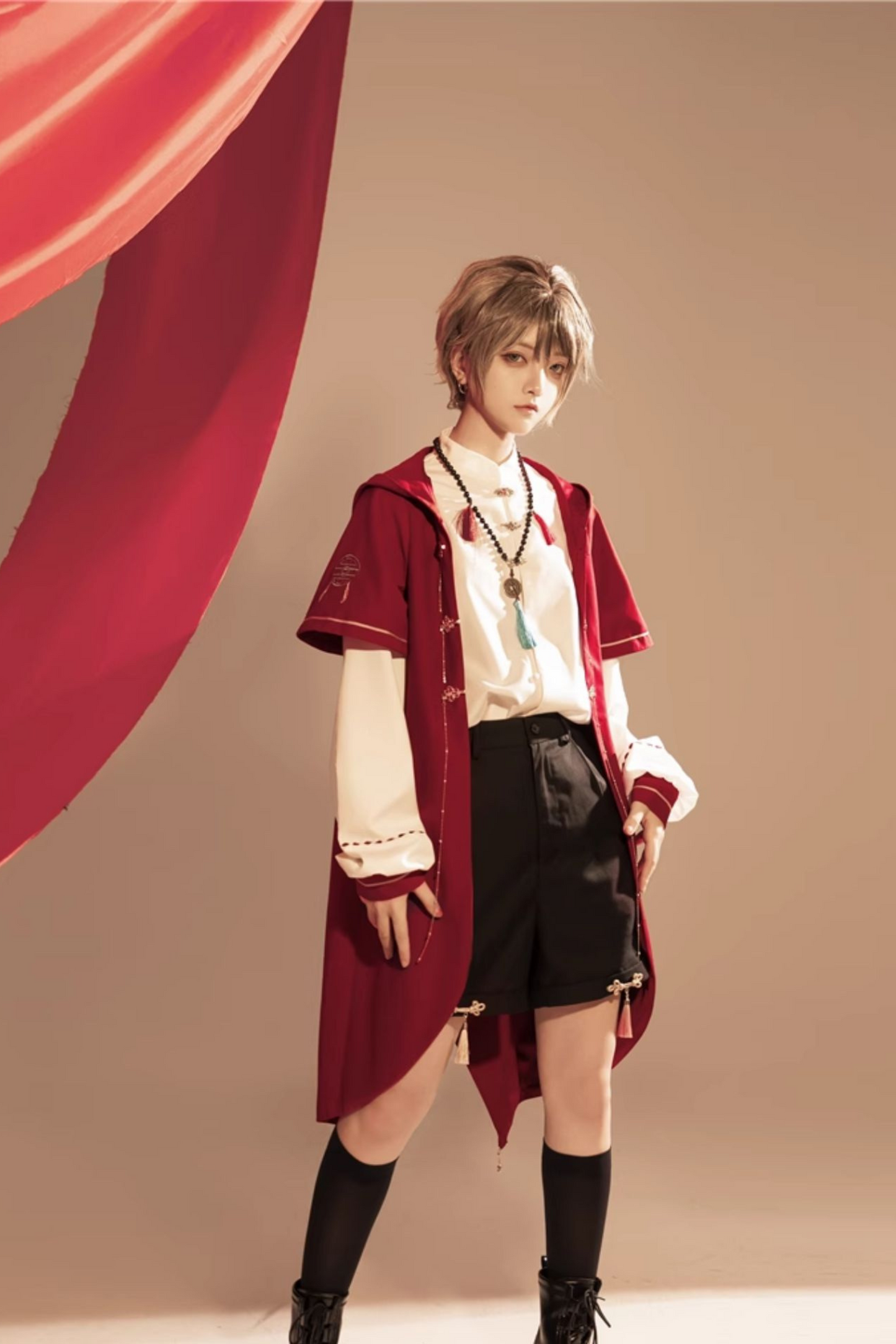 バニーフードプリンスアウター+シャツ+ショートパンツ