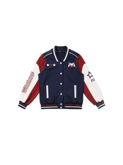 아메리칸 쇼트 자켓 + 긴 재킷 + T- 셔츠 + 카미솔 + 스커트 바지 + 스커트