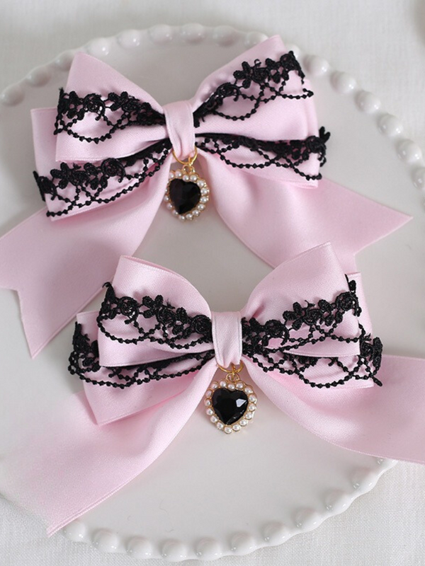 Lolita Dark Double Dark Gothic Lace Ribbon