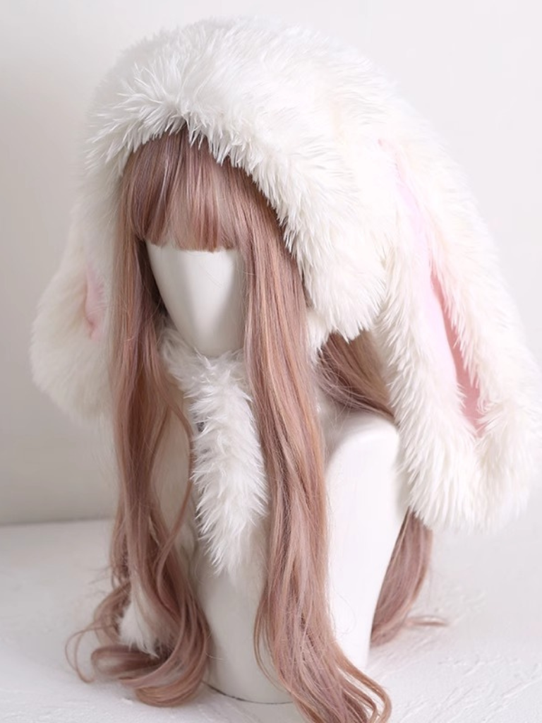 Voluminous Fur Bunny Hat