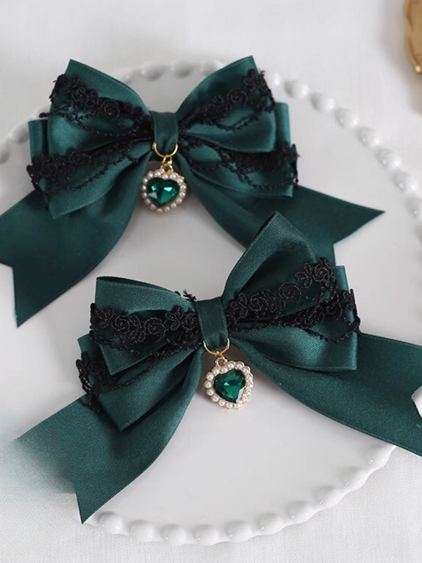 Lolita Dark Double Dark Gothic Lace Ribbon