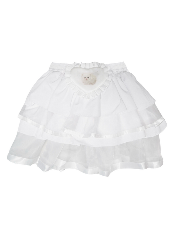 Princess Ballet Angel Print Girl Cake Skirt