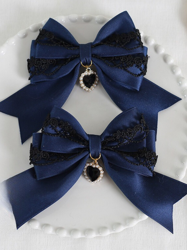 Lolita Dark Double Dark Gothic Lace Ribbon