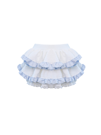 Girly Coconut Doll Sea Salt Bubble Top + Check Skirt