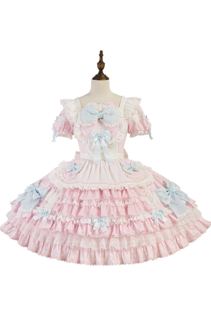 スイートロリータケーキメイドドレス