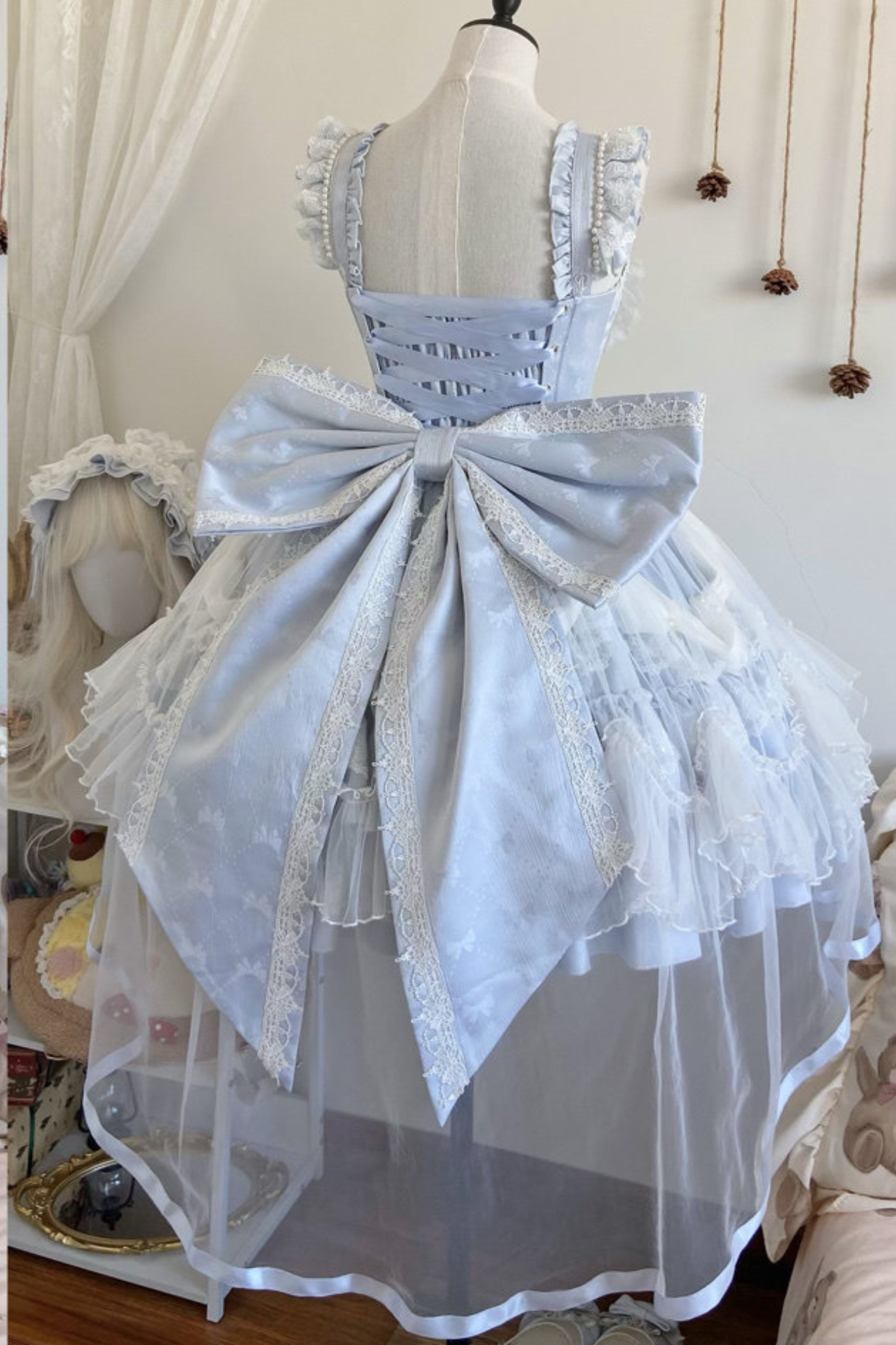 スイートフリルケーキロリータドレス