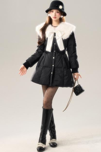 Rich Girl Fur Collar Down Jacket