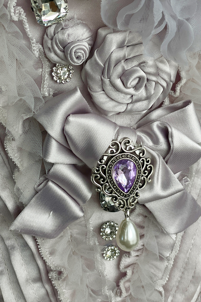 ビクトリアフラワーチューブトップス＋ショートスカート＋ロングスカート＋ガーゼスカート＋アームリング＋チョーカー