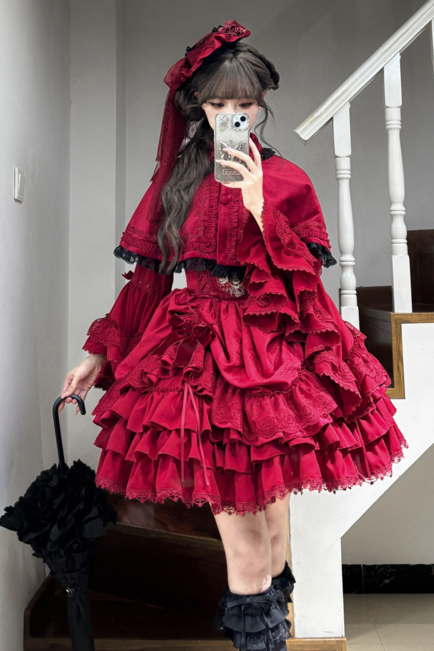 Moon River Gothic Skirt + Cape + Top + Bow