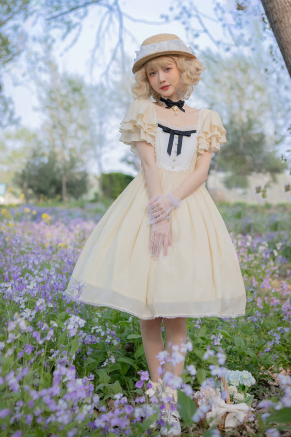 レトロメモリーフレアロリータドレス