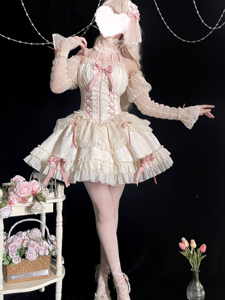 [August 8, 2012 reservation deadline] Halter Neck Cross Tutu Doll Lolita Dress