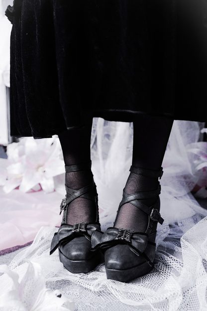 【3月30日予約締切】ダークラブリーボックスリボンシューズ