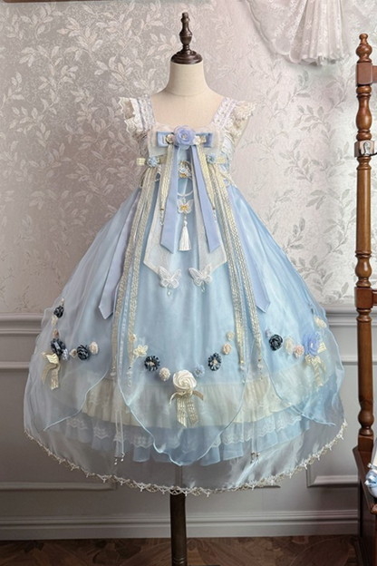 Fairy Floral China Tulle Ribbon Dress