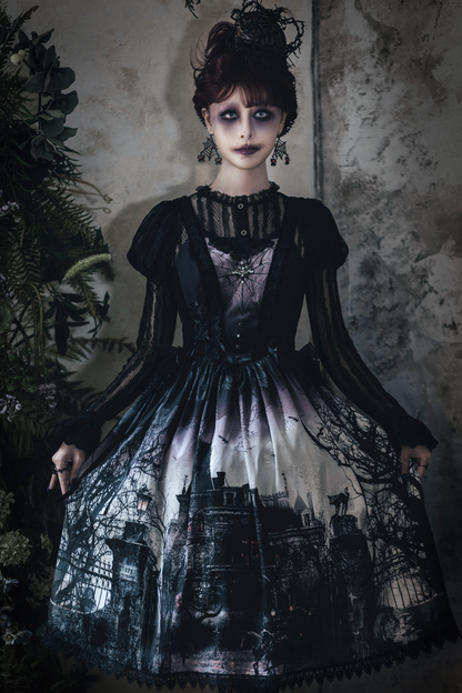 Velvet Patchwork Camisole Dress