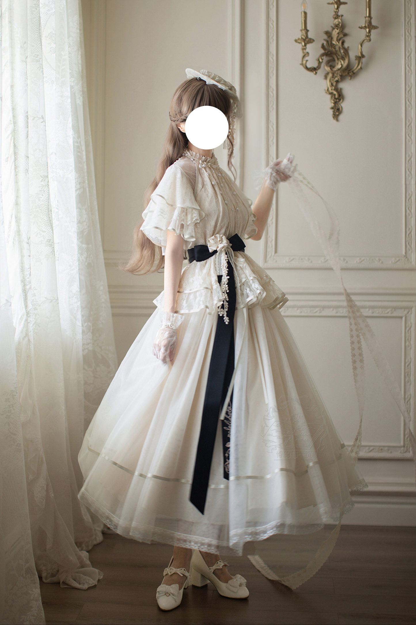 【4月5日予約締切】レトロエレガントインナー+トップス+スカート+アクセサリー