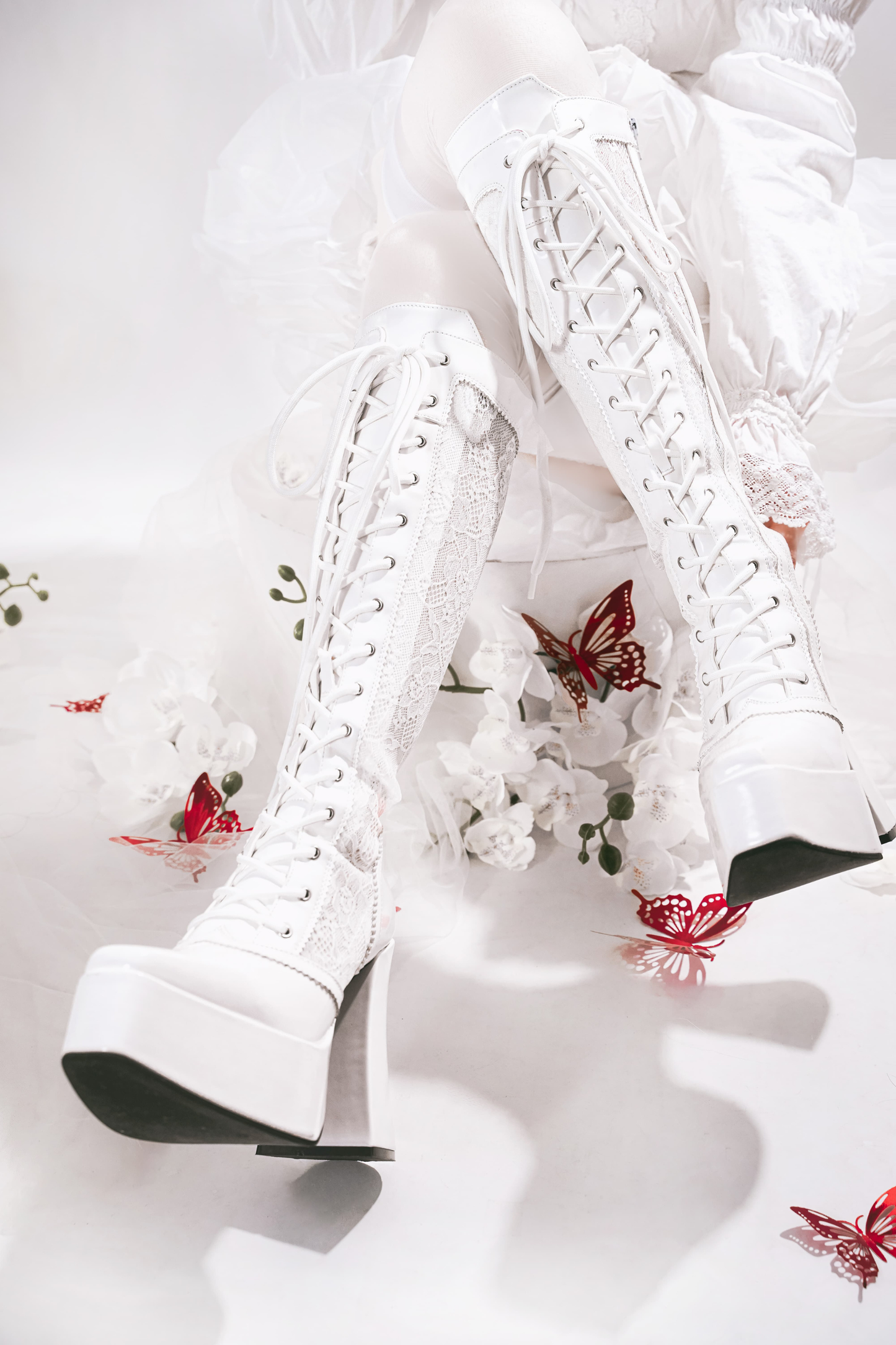 デーモンハンターナイトレースアップブーツ