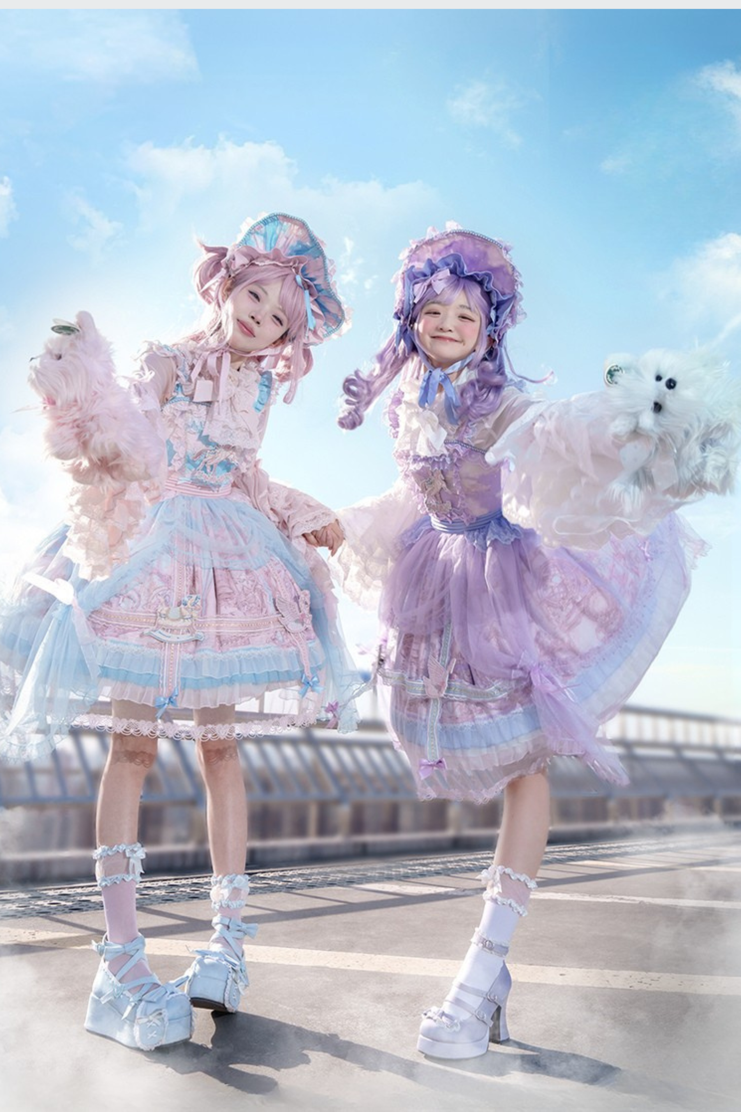 【予約商品】ペガサスガーデンチュールカーテンバードケージサスドレス＋ボンネット