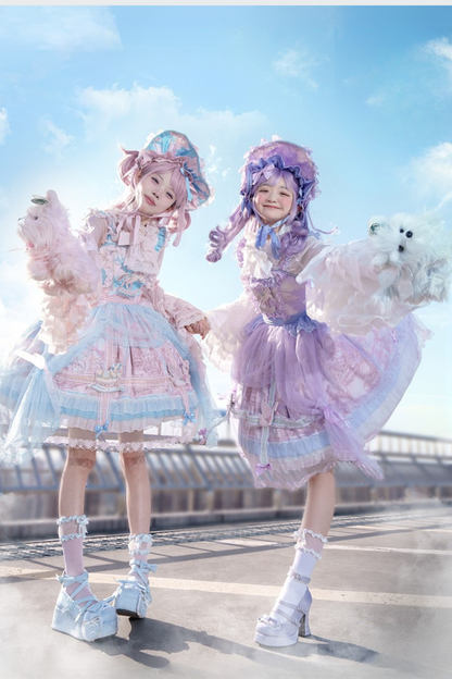 【予約商品】ペガサスガーデンチュールカーテンバードケージサスドレス＋ボンネット