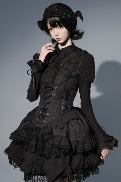 [Deadline for reservations: November 19] Camilla Spider Web Bat Gothic Dark Series Dress Full Set + Setup Full Set