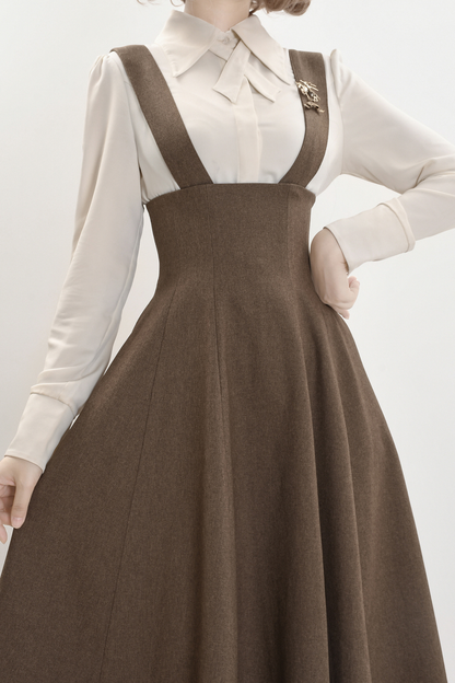 Umbrella Vintage Style Trailing Vest + Long Skirt + Short Skirt