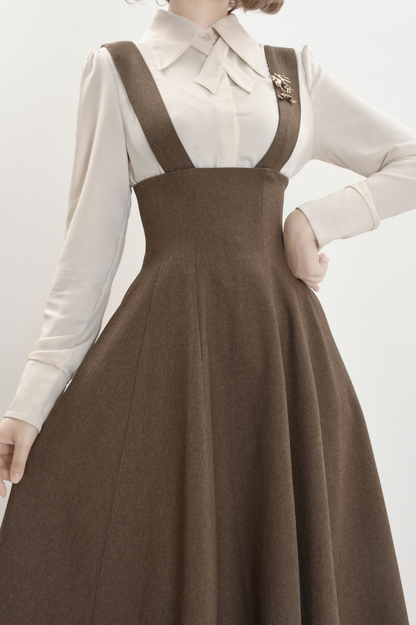 Umbrella Vintage Style Trailing Vest + Long Skirt + Short Skirt