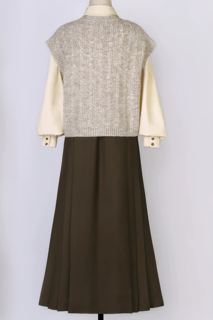 College Style Hanfu Skirt Set