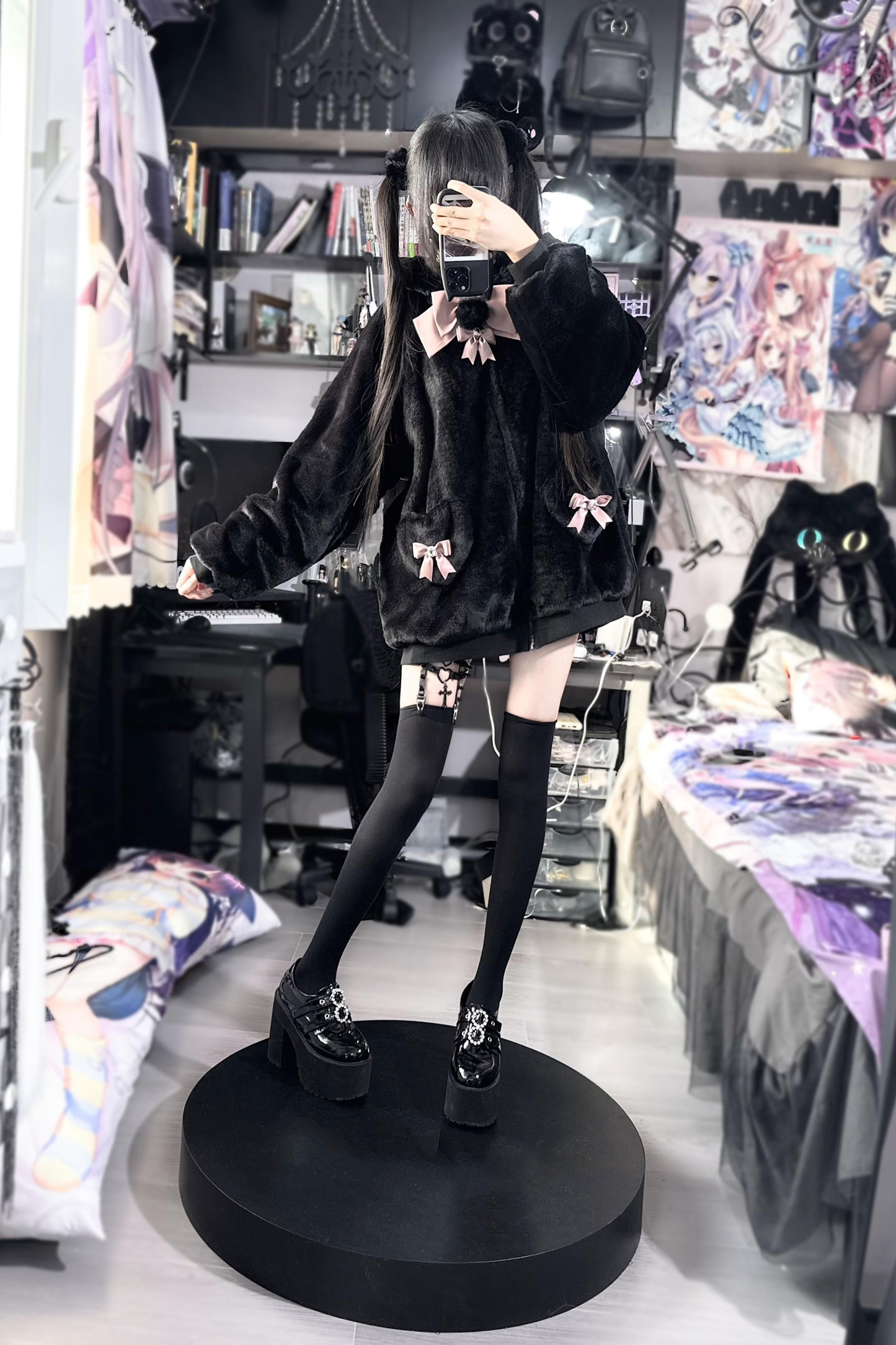 猫耳ぬいぐるみフードジャケット