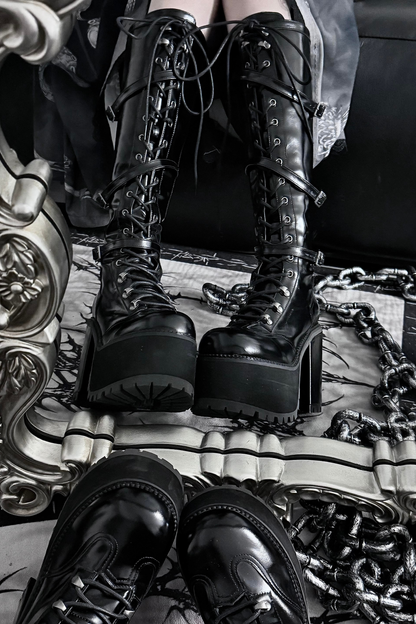 【4月4日予約締切】レースゴシックスエードレースアップブーツ