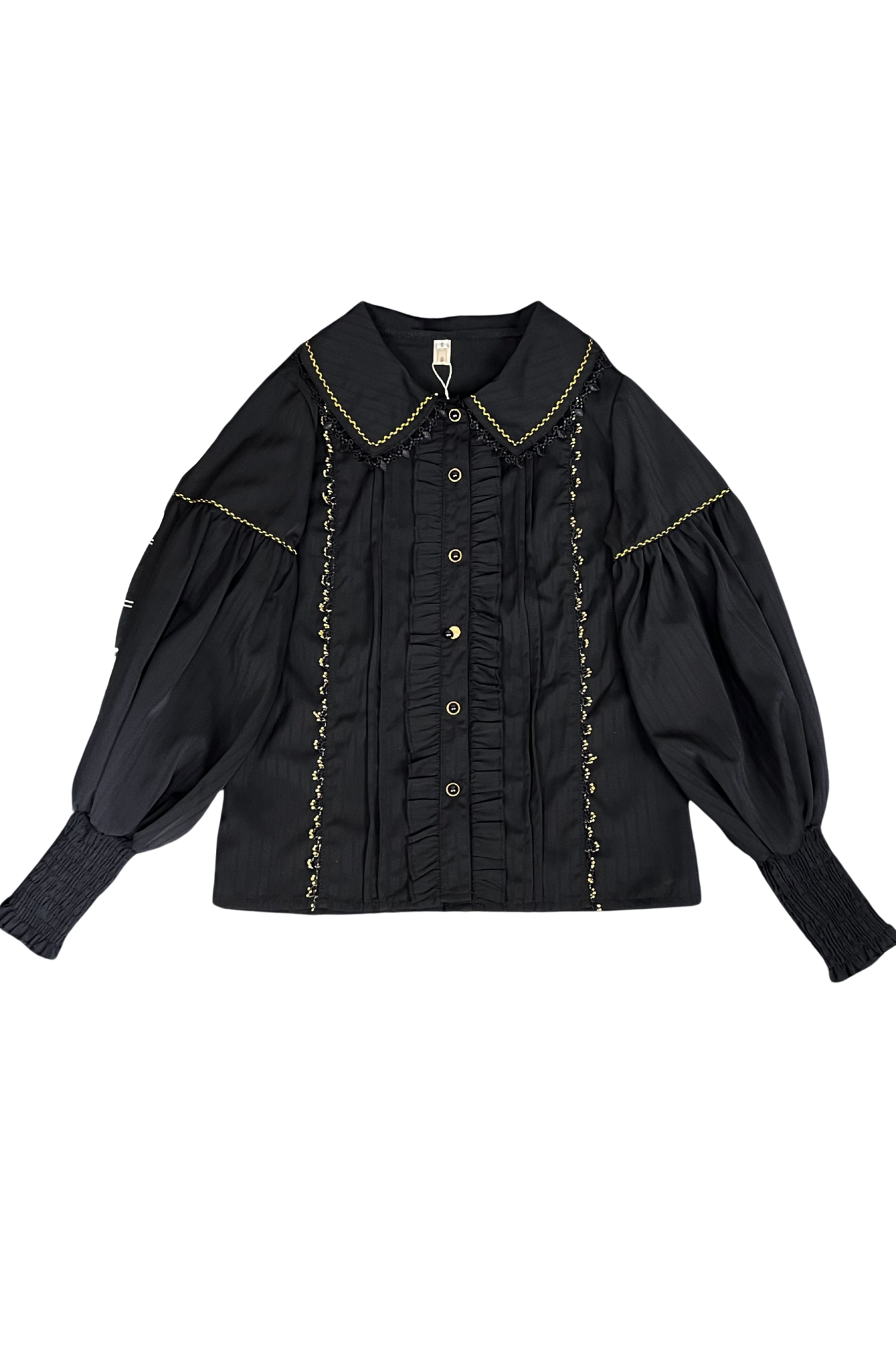 Retro Chic Lolita Shirt + Lace-up High Waist Lolita Skirt