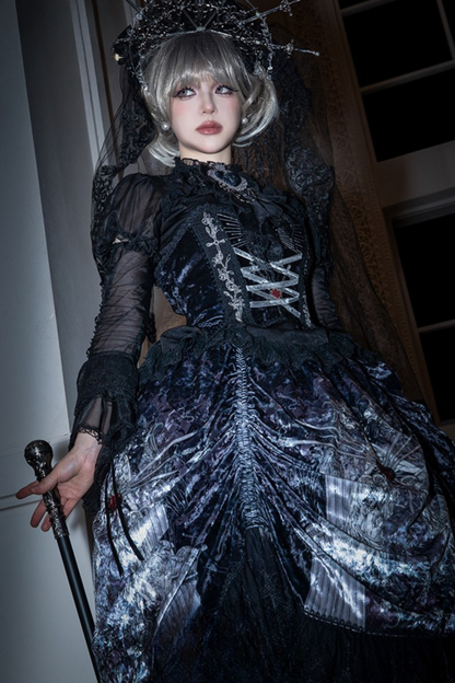 [Reservation Product] Gothic Girl Design Maria Sword Lolita Dress Set