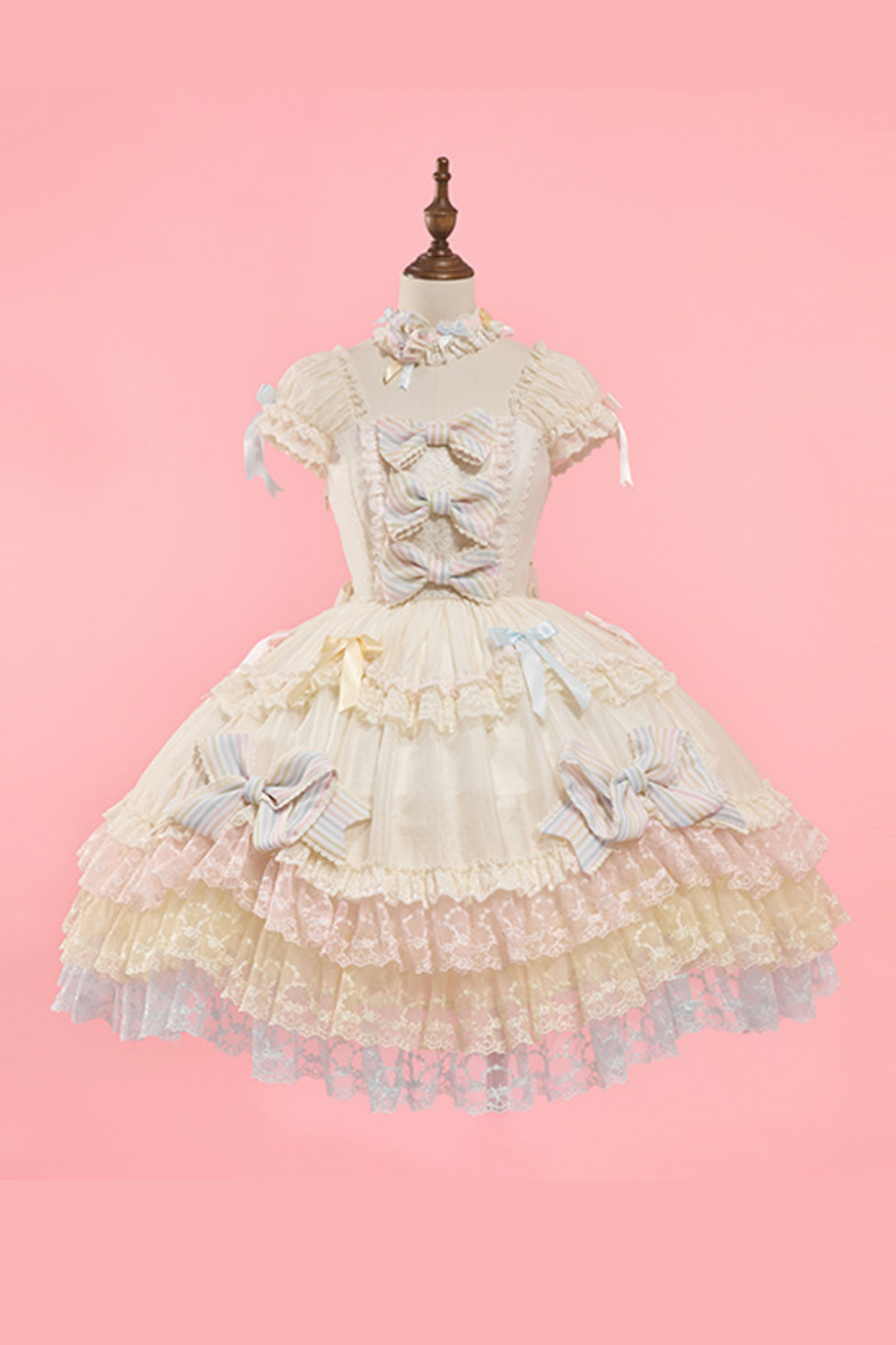 Rainbow Angel Lolita Jumper Skirt + Rainbow Dress + Monochrome Long Dress + Monochrome Jumper Skirt