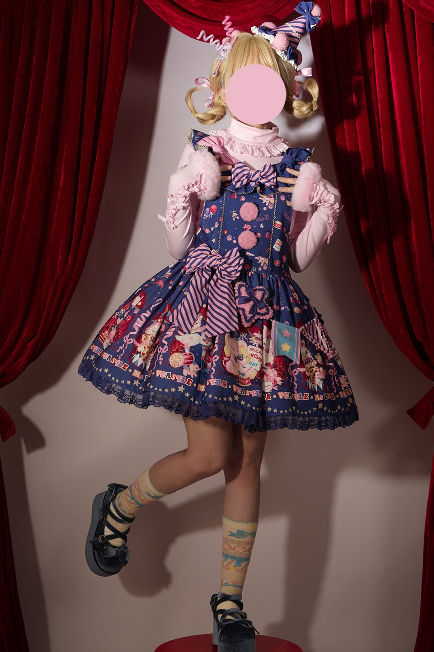 サーカスサスペンダーロリータドレス＋スカート