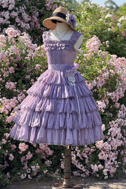 [Pre-order Deadline: July 31] Romantic Sweet Lolita Series Accessories (Flower-Embroidered Waist Ribbon, Corsage with Parfum Emblem, Hair Clip) [Exclusive Sale for Dress Purchasers]
