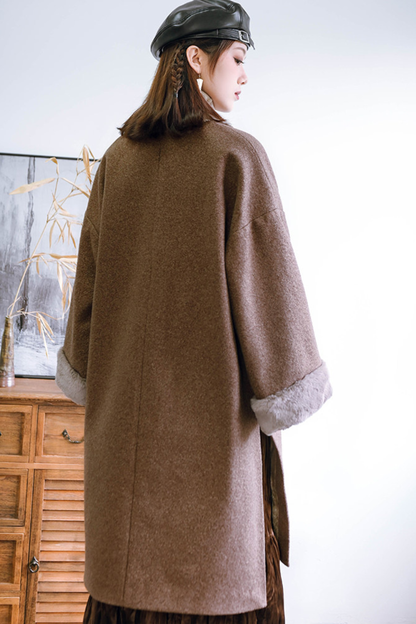 Chinese Dragon Motif Long Cardigan