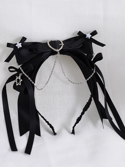 Lolita Dark Goth Chain Hair Accessories