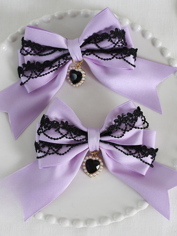 Lolita Dark Double Dark Gothic Lace Ribbon