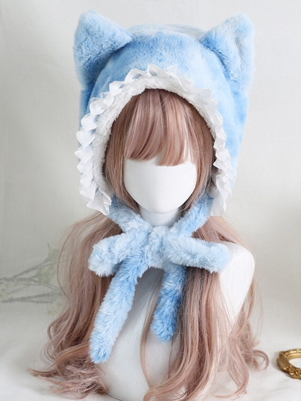 Fur Laced Ribbon Hat