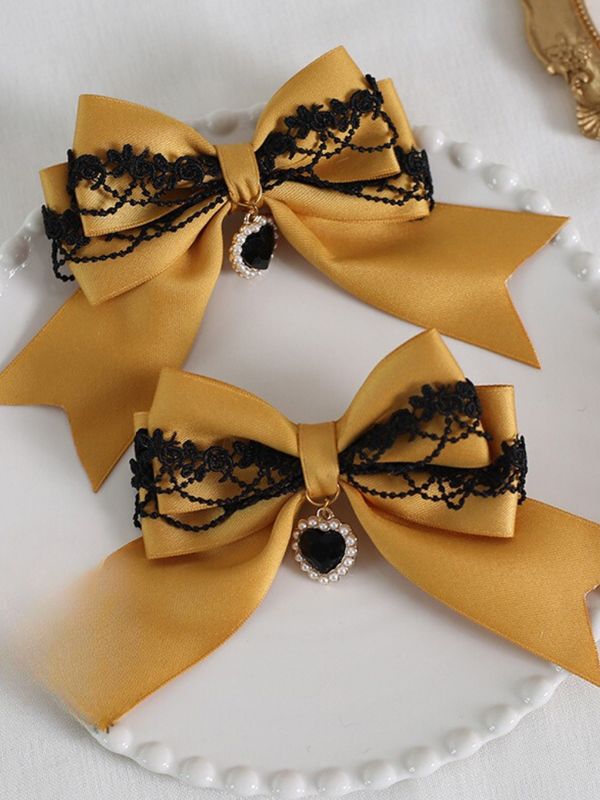 Lolita Dark Double Dark Gothic Lace Ribbon