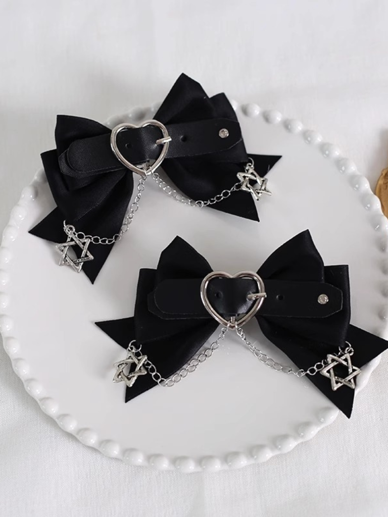 Lolita Dark Goth Chain Hair Accessories