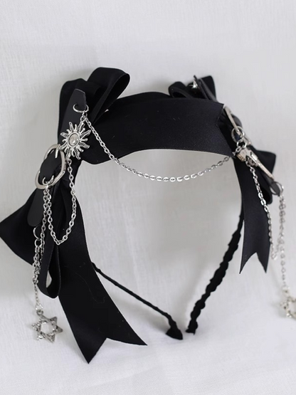 Lolita Dark Goth Chain Hair Accessories